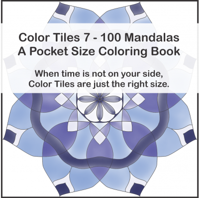 Color Tiles 7 – 100 Mandalas – A Pocket Size Coloring Book